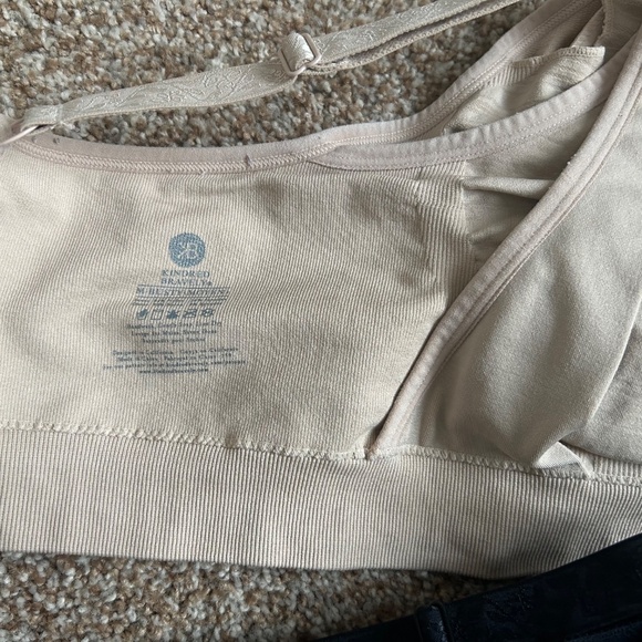 Maternity KINDRED BRAVELY NURSING BRAS*Bundle of 2*Medium/Busty*Black & Nude - Picture 9 of 12